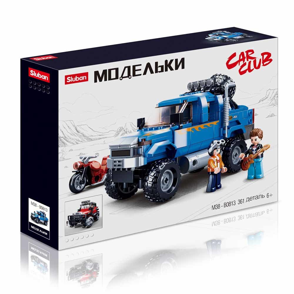 Конструктор Sluban *Транспорт: Внедорожник рокеров*, 363 деталей - M38-B0813