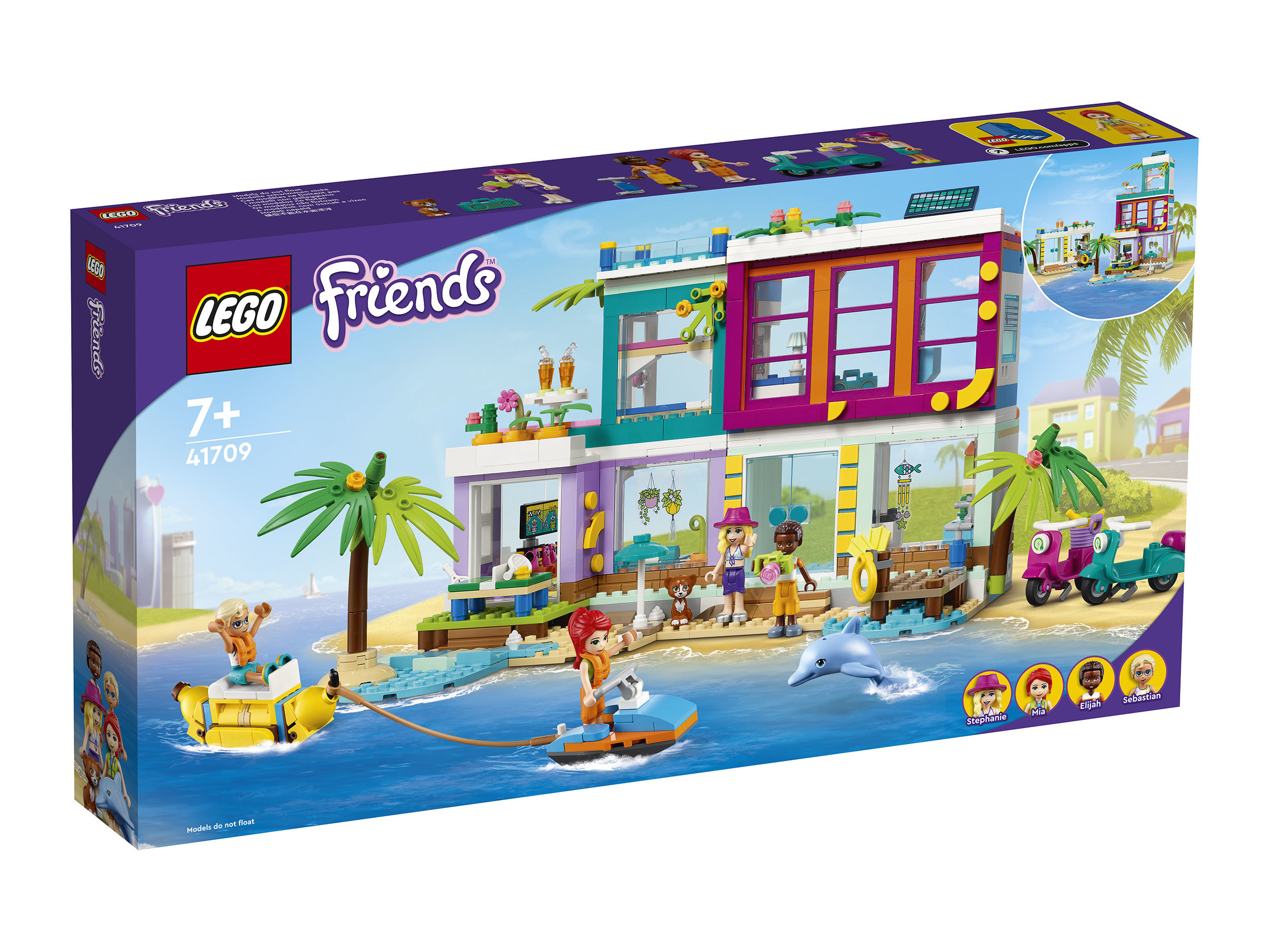 Конструктор LEGO FRIENDS Пляжный дом для отдыха - 41709-L