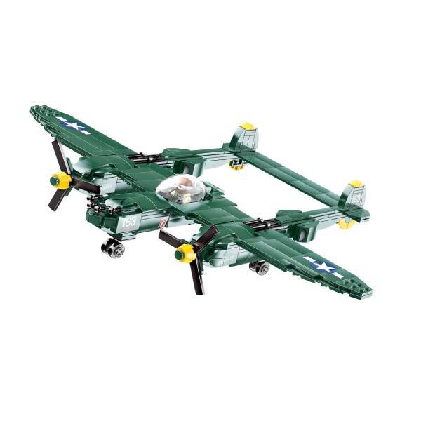 Конструктор RTOY Military Zone Самолёты *Тяжелый истребитель P-38*, 502 элемента - JK9160