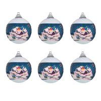 Набор новогодних шаров Snowmen *Деревня*- Е50708
