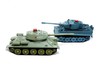Радиоуправляемый танковый бой Huan Qi Русский танк и Tiger масштаб 1:28 RTR - 508-555