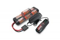 Аккумулятор + зарядное устройство TRAXXAS 8.4V 3000mAh NiMH TRX Plug + Fast Charger 2-amp - TRA2984G
