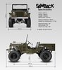 Радиоуправляемый краулер Gmade Desert Sawback ARTR 4WD масштаб 1:10 2.4G - GM52012