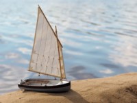 Сборная деревянная модель корабля Technell Швертбот 12 футов, масштаб 1:24 - TN-B020