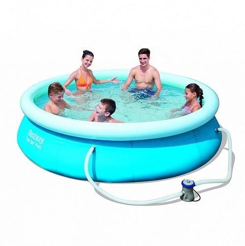Бассейн круглый надувной Bestway 57270 (ф-тр 58381, к-дж 58093) р305х76см, 3638л - 52635