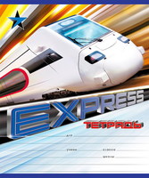 Тетрадь ученическая EXPRESS TRAIN, 18 л, линейка - 40110-no