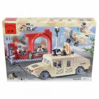 Конструктор Enlighten Brick CombatZones Джип, самолёт, блокпост - 872394|817