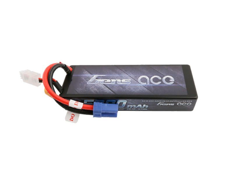 Аккумулятор Gens ace 5000mAh 7.4V 50C 2S1P HardCase Lipo EC5 Plug - GA-B-50C-5000-2S1P-HARDCASE-24-EC5