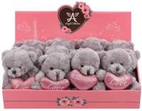 Мягкая игрушка Angel Collection Мишка Любимчик15см, дисплей - 681673