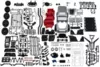 Конструктор для сборки MN MODEL внедорожника Mersedes G500 UPG (серый) масштаб 1:12 - MN-86KS GRAY