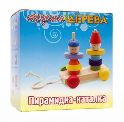 Каталка МДИ Пирамидка Мальчик и девочка - Д354