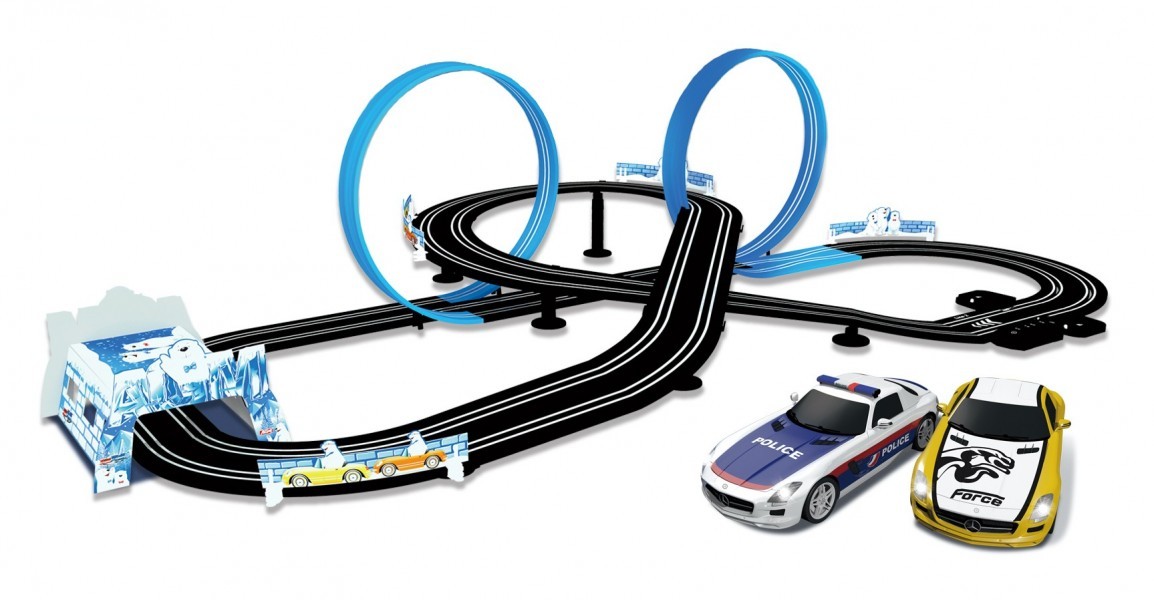 Гоночный автотрек Top Racer Merсedes SLS масштаб 1:43 (2 машинки, 6,2 метра) - MR-03L