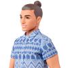 Кукла Barbie Fashionistas Кен в широких джинсовых шортах - FNJ38
