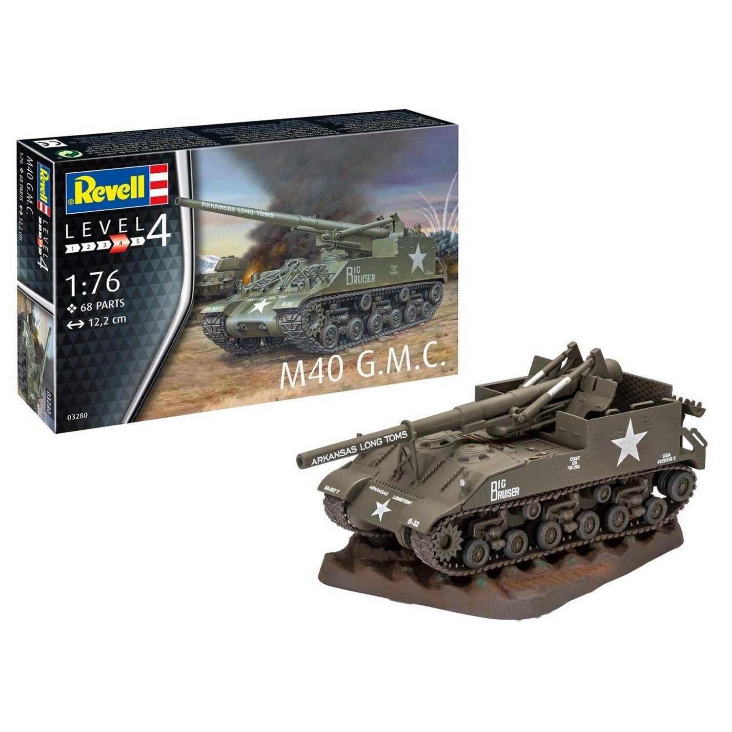 Сборная модель самоходная пушка M40, масштаб 1:76 - 03280R
