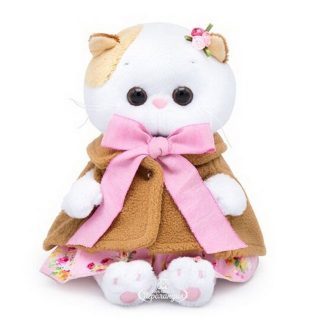 Мягкая игрушка Budi Basa Кошечка Ли-Ли BABY в накидке и розовом сарафане 20 см - LB-030
