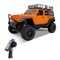Радиоуправляемый внедорожник MN Model Jeep Wrangler 4WD RTR масштаб 1:12 2.4G - MN-128 ORANGE