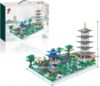 Конструктор RTOY 3D из миниблоков Большой Восточный сад на озере, 5186 элементов - YZ098