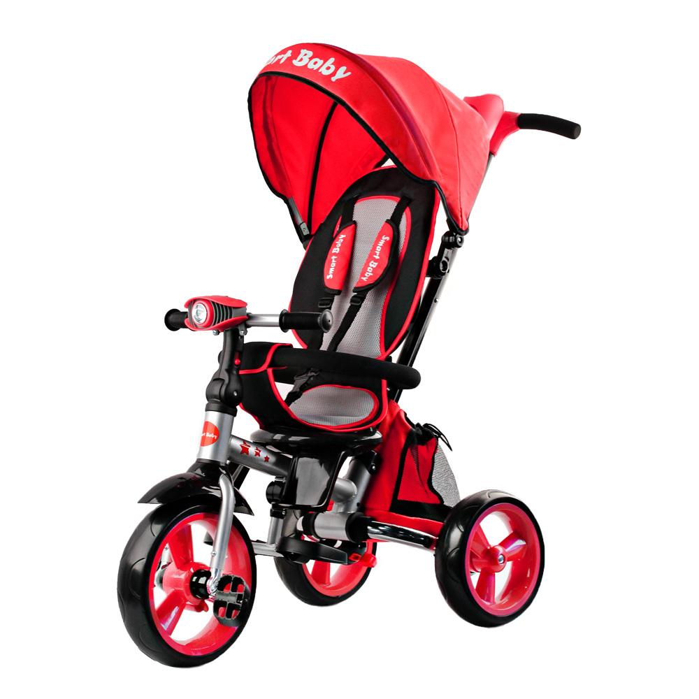 Детский трёхколёсный складной велосипед *Smart Baby*, цвет: красный - TS2R
