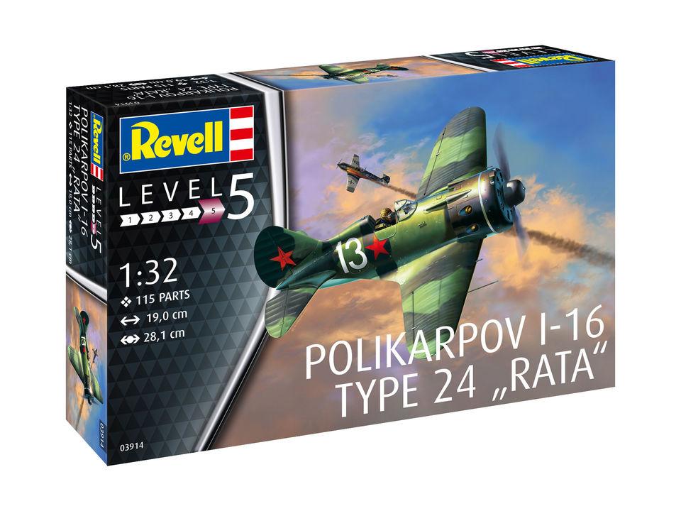 Сборная модель Советский одномоторный истребитель-моноплан И-16 (ЦКБ-12) Revell масштаб 1:32 - 03914