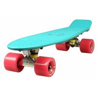 Скейтборд Triumf Active 22* TLS-401 мятный с розовыми колесами - во2918