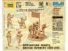 Сборные солдатики Zvezda Британская пехота, масштаб 1:72 - ZV-6166