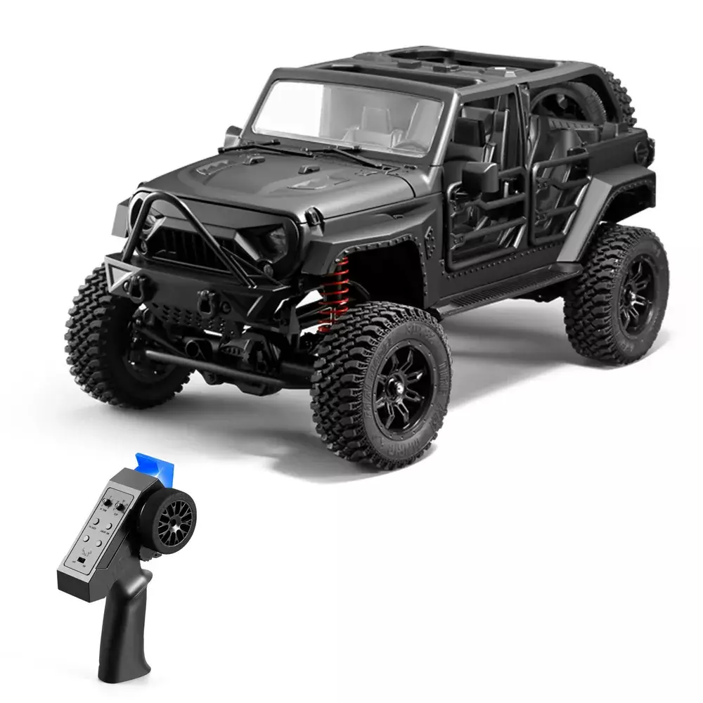 Радиоуправляемый внедорожник MN Model Jeep Wrangler 4WD RTR масштаб 1:12 2.4G - MN-128 BLACK