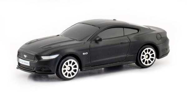 Машинка Uni-Fortune RMZ City  Ford Mustang, черный матовый, масштаб 1:64 - 344028SM
