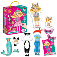 Настольная игра магнитная одевашка Vladi Toys *Family look* - VT3702-17