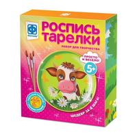 Роспись тарелки Буренка - 717054ФН