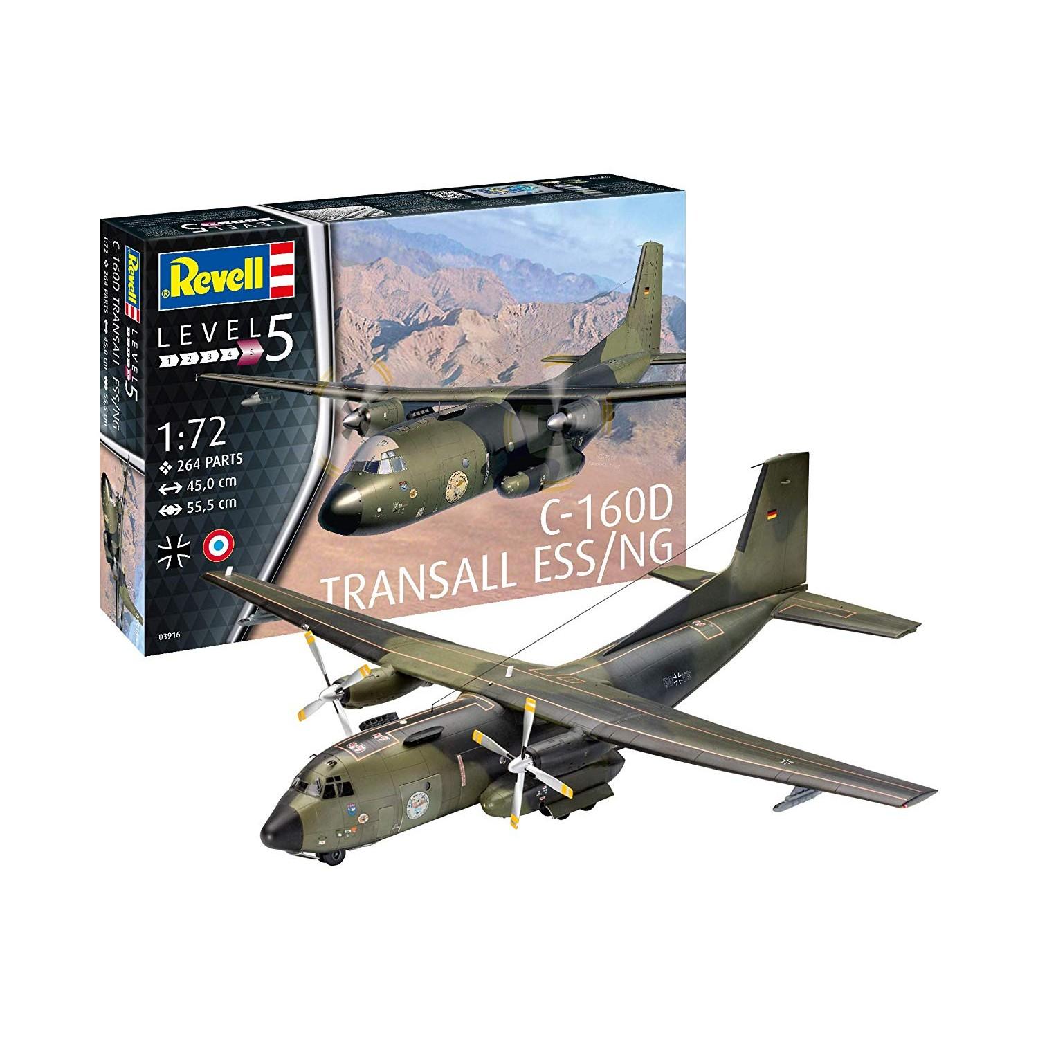 Сборная модель военно-транспортного самолета Transall ELOKA, масштаб 1:72 - 03916R