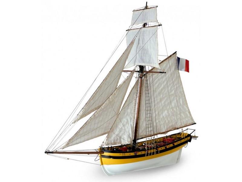 Сборная деревянная модель корабля Artesania Latina LE RENARD 2012, масштаб 1:50 - AL22401