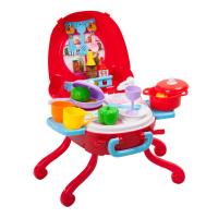Игровой набор Bondibon Кухня в розовом чемоданчике, свет, звук - ВВ3697
