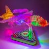Конструктор со светодиодами Laser Pegs Грузовой самолёт, 12 в 1, 80 элементов - G1670B
