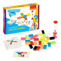 Настольная развивающая игра «ЦВЕТНАЯ СТРОЙКА» Bondibon - ВВ4516