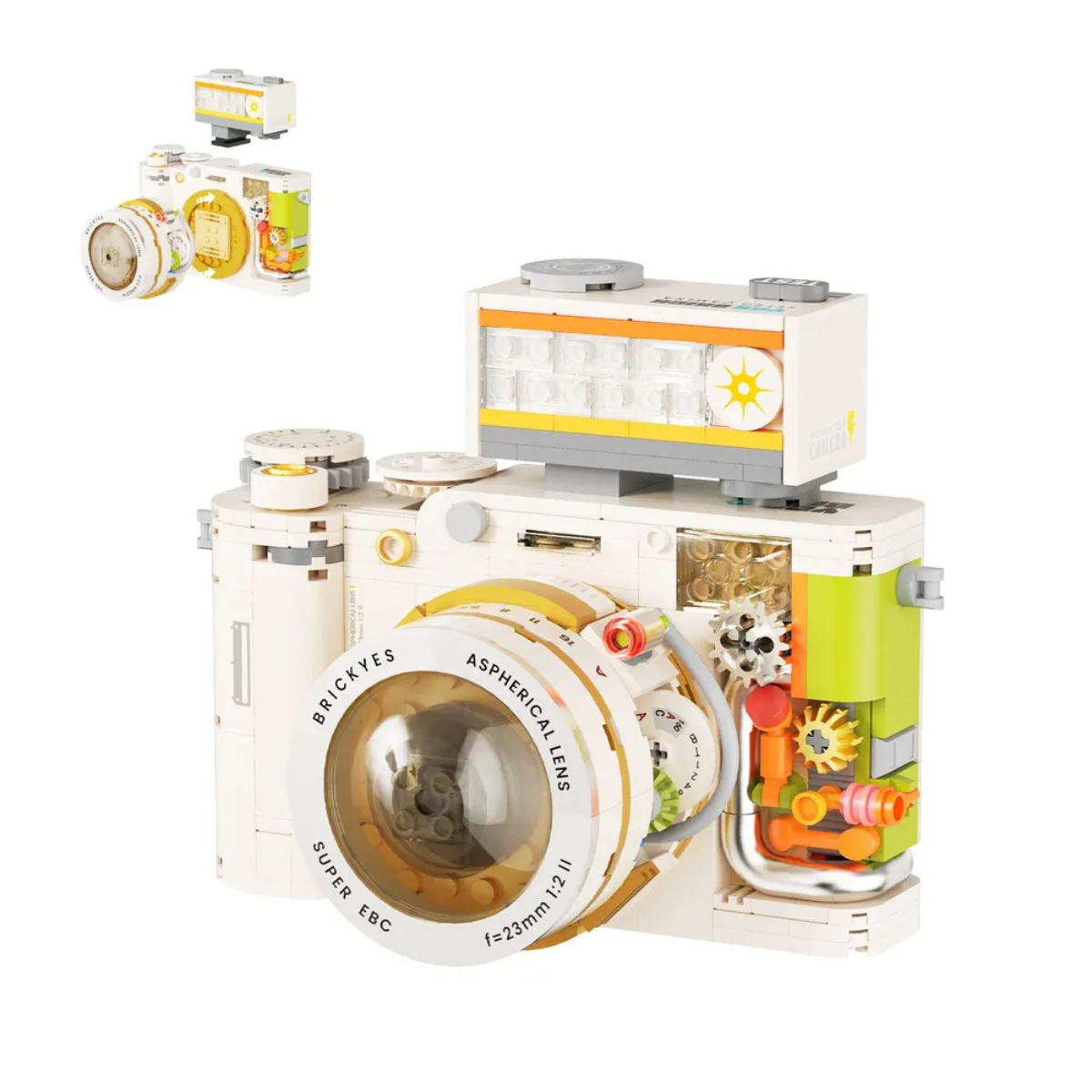Конструктор RToy 3D из миниблоков Ретро фотоаппарат, 508 элементов - WL2163