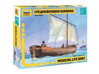 Сборная модель Zvezda Средневековая шлюпка, масштаб 1:72 - ZV-9033