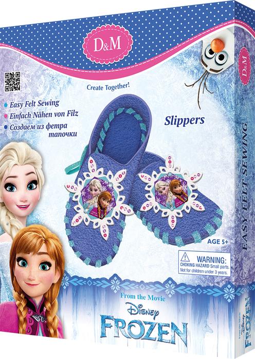 Набор для создания тапочек из фетра DM *Эльза и Анна*, Frozen - 65106