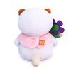 Мягкая игрушка Budi Basa Кошечка Ли-Ли BABY с цветами из фетра 20 см - LB-046