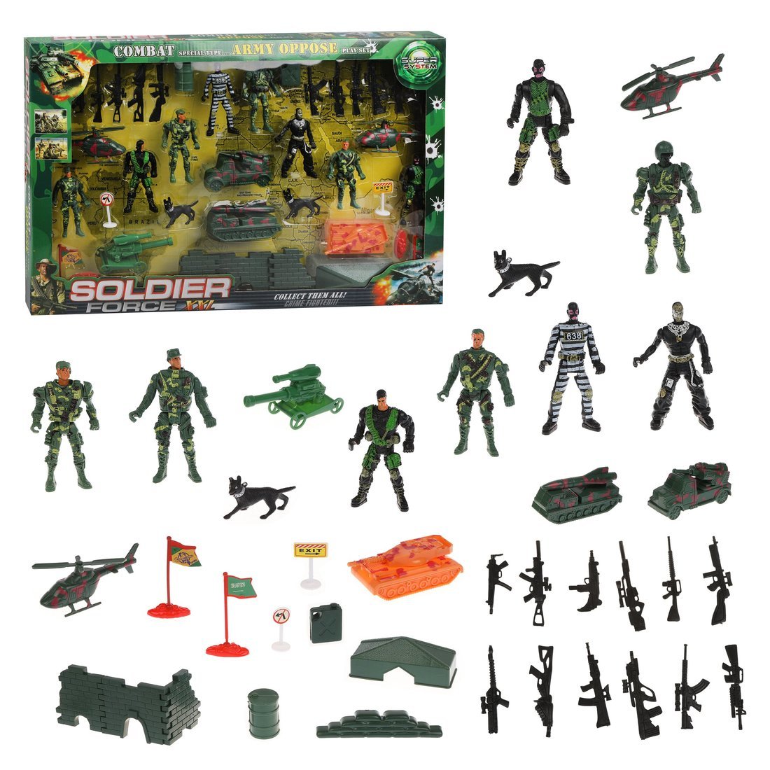 Игровой набор Армия, 10 фигурок - 200335267
