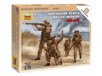 Сборные солдатики Zvezda Британская пехота, масштаб 1:72 - ZV-6166
