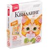 Панно в технике квиллинг *Рыжий котенок* - Квл-026