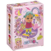 Игровой набор Bondibon OLY Кукла в чемоданчике на кодовом замке в шляпе с аксессуарами - ВВ3860