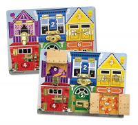 Бизиборд Melissa*Doug Доска с задвижками *Первые навыки* - 3785