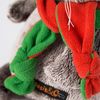 Мягкая игрушка Budi Basa Басик в оранжево-зеленой шапке и шарфике 25 см - Ks25-087
