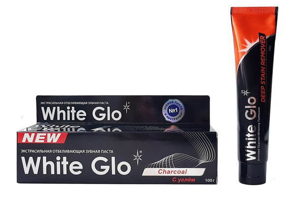 Зубная паста White Glo с углем 100мл - W8119-НТМ