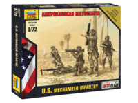 Сборная модель Zvezda Американская мотопехота, масштаб 1:72 - ZV-7407