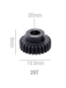 Шестерня стальная Pinion gear 26T M0.6 для вала 5mm - SWS-M06-5-26T
