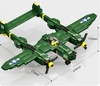Конструктор RTOY Military Zone Самолёты *Тяжелый истребитель P-38*, 502 элемента - JK9160