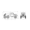 Радиоуправляемый краулер HobbyPlus Micro CR18 Conqueror 6X6 (Gray) 4WD RTR масштаб 1:18 2.4G - HP-1810167-GR