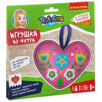 Набор для творчества Bondibon Игрушка из фетра - Сердечко - ВВ2203-1